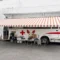 Red cross truck