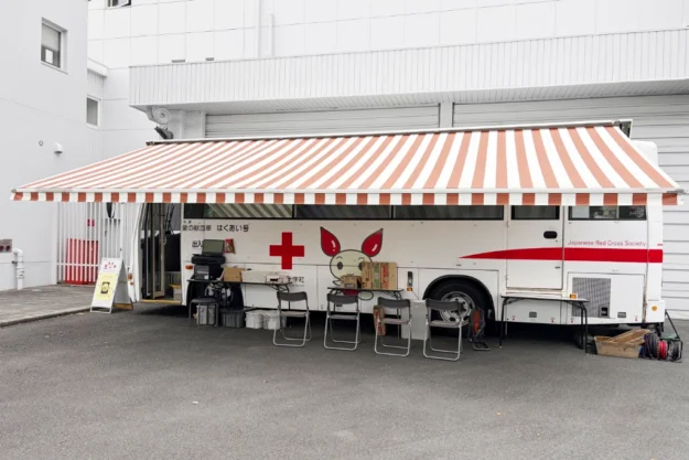 Red cross truck