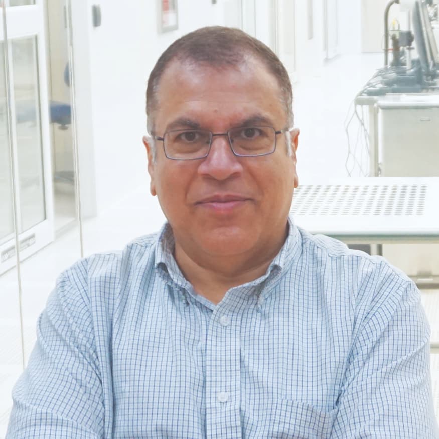 Nasir Basit PhD. in front of NUFAB